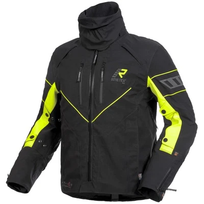 Rukka Realer Textilacke Schwarz/Gelb Motorradjacke wasserdicht Herren - Bild 1 von 4