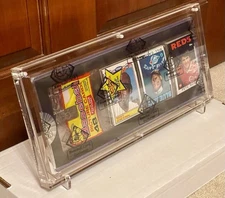 Clear Acrylic BBCE Rack Pack Holder Display w/ Stand Or Wall Hang