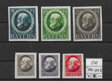 AD Bayern Nr.  104 - 109 B  ungebraucht  (549)