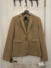 The Limited - SAMPLE Tan 24" Pick Stitch Blazer - NWT - Size M