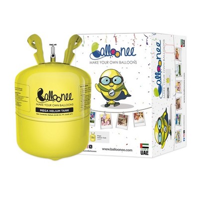 Balloonee Mega Disposable Helium Tank Party Kit Cylinder 22L Upto 100 9'' Balloon