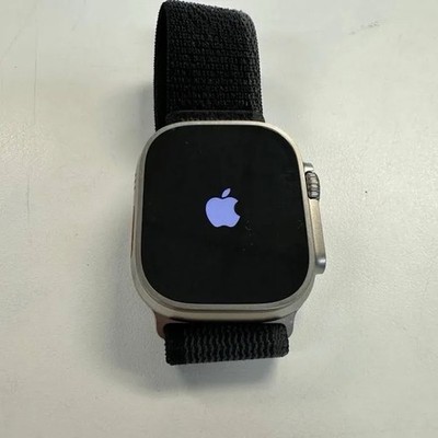 Apple Watch Ultra 2 49mm Titanium Case with Trail Loop - Silver/Black, No Power
