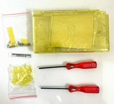 Replacement Housing for Nintendo DS Lite Glass Lens Shell Clear Yellow