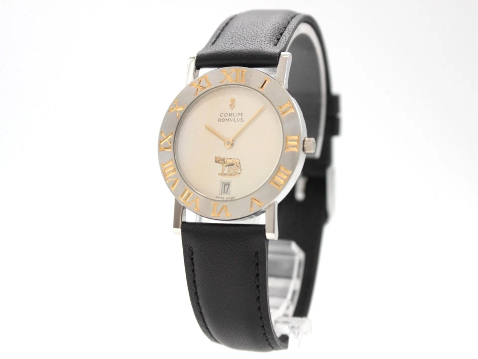 [NEAR MINT] CORUM ROMVLVS 43.901.21 Swiss Navy Band Qz Men Watch From JAPAN A030 - Image 4 of 4