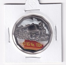 AUSTRALIAN: 2025 50 CENT STEAM GIANT TRAIN QUEENSLAND RAILWAYS UNC COIN  #4048