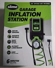 Slime 40070 Garage Air Inflation Station 120v - 20 Foot Hose - Wall Mount 60psi Slime 40070 Garage Air Inflation Station 120v - 20 Foot Hose - Wall Mount 60psi