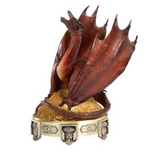 GW01be Der Hobbit Smaugs Einöde Statue mit Räuchereinsatz Smaug 25 cm Neu & OVP