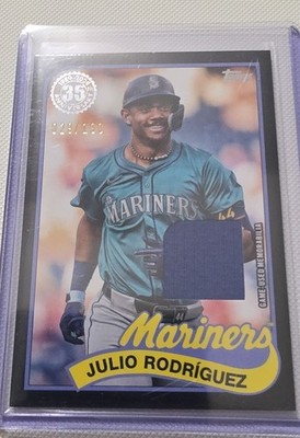 2024 Topps Update Series - 1989 Topps  Relics Julio Rodrigue Black /199 (MEM)