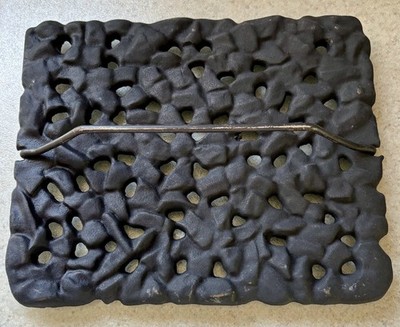 VTG Cast Iron Jenn Air Skillet Bacon/Meat Press Smash Burger Grill Stove Lava
