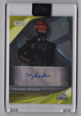 Ming-Na Wen / Fennec Shand 2023 Topps Star Wars Chrome Black Autograph Card /50