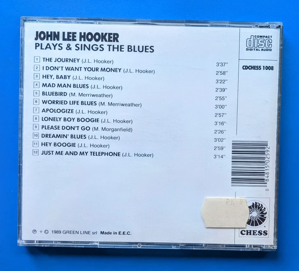 JOHN LEE HOOKER - PLAYS & SINGS THE BLUES - Bild 3 von 3