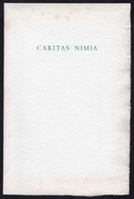 Caritas Nimia Religious Poetry by Richard Crawshaw Stanbrook Abbey Press Ltd Edn