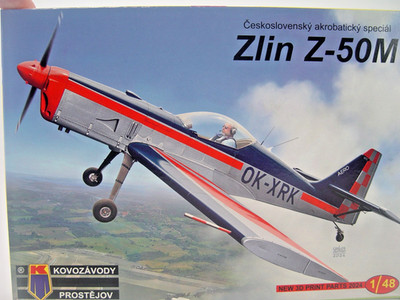 Zlin Z-50M Sportflugzeug  - Kovozavody  Flugzeug Bausatz 1:48  -  4827   #E