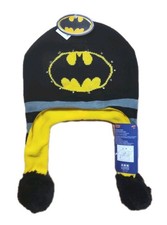DC COMICS Batman Light up Winter CHILDRENS Beanie Black Yellow NEW with TAGS
