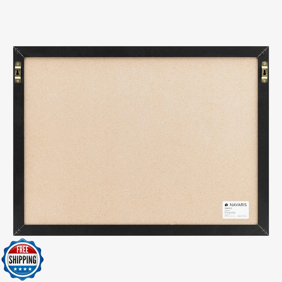 Navaris Framed Linen Bulletin Board - 17 x 23 inches Fabric Jewelry Organizer - Image 4 of 4