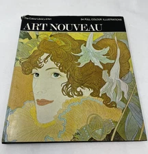 VTG 1970 ART NOUVEAU COLOUR LIBRARY OF ART BY MARTIN BATTERSBY ILLUSTRATED BOOK
