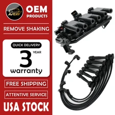 Ignition Coil & Wireset for 2.7L 2005-2010 Hyundai Tucson Kia Sportage V6 UF498