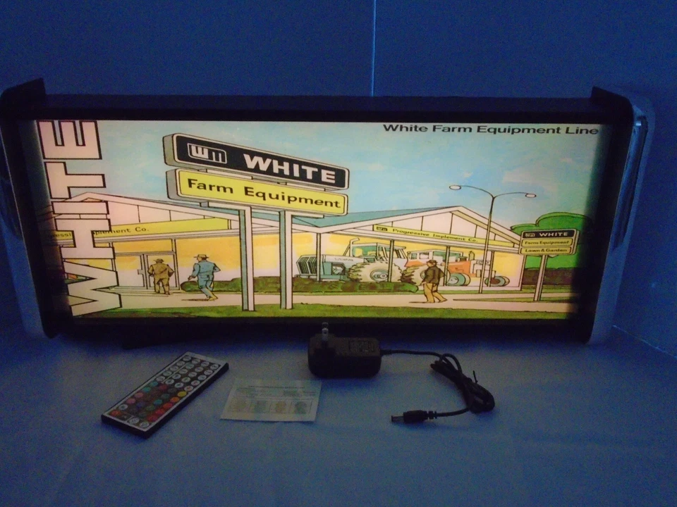 Blanco Equipo Agrícola Pantalla LED Letrero Iluminado Caja de Luz Colgante de Pared Luz Foto 4 de 4