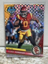 2023 Bowman U Chrome Korey Foreman X-Fractor No. 190