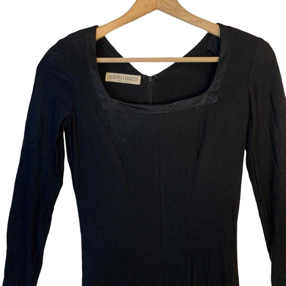 Vestido negro Alberta Ferretti talla: 4 Foto 2 de 4