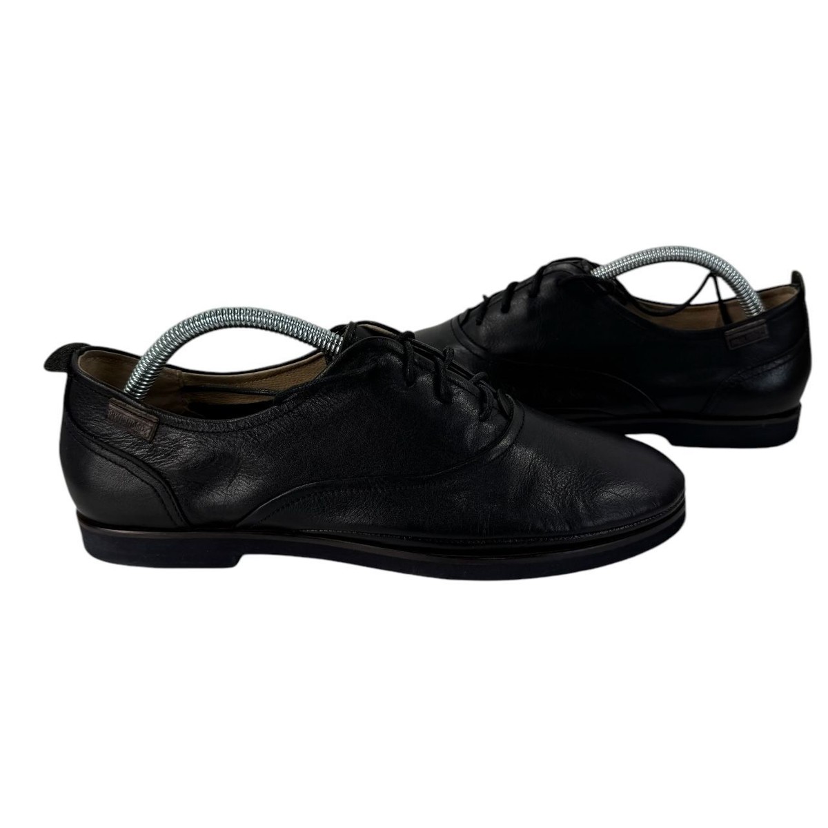 Pikolinos Women's Low Casual Lace Up Leather Black Ballerina