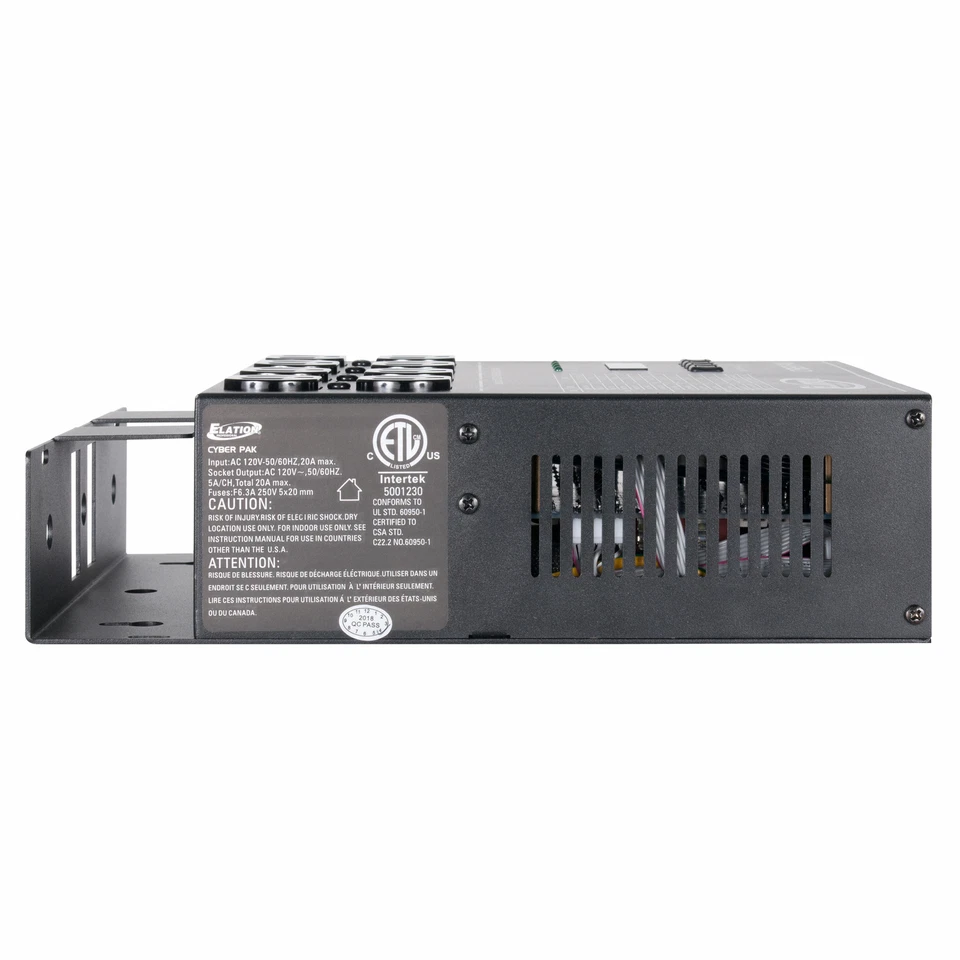 Elation ADJ CYBER PACK 4-Channel Dimmer/Relay/MIDI DMX Controller Power Pack - Image 4 of 4