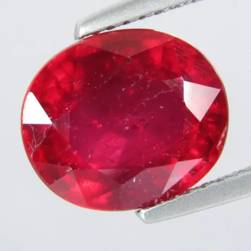 5.68Cts Sparkling Natural Genuine Africa Ruby Nice Oval Shape Gemstone Ref-VIDEO