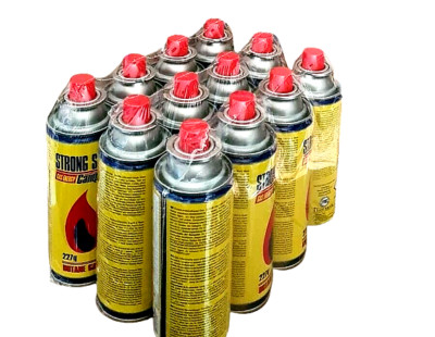 Lot De 56 Cartouches De Gaz Butane 227g Pour Camping Et Bec Bunsen