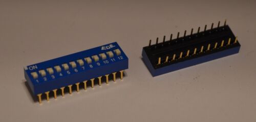 12 Way  dip switch PCB mount 24 Pin DIL 0.3 pitch (0310) - Afbeelding 1 van 1