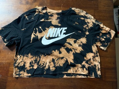 nike tie dye crop top and shorts