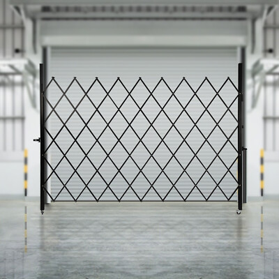 7.22ft x 7.5ft Folding Security Gate Wall Mount Single Folding Door Scissor Gate