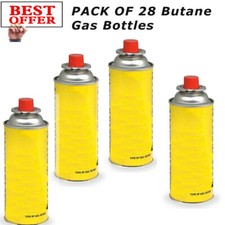 28 x Butane Gas Bottle Canister Portable Stoves Cooker Grill Heaters BBQ GAS CAN