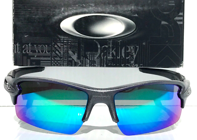 NEW Oakley FLAK 2.0 Steel Grey POLARIZED Galaxy Jade Lens Sunglass