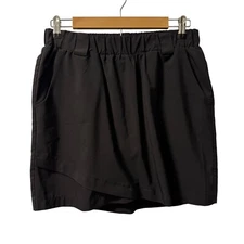 RBX Black Skort Sz M M Activewear With Elastic Waistband & Built-In Shorts Skort