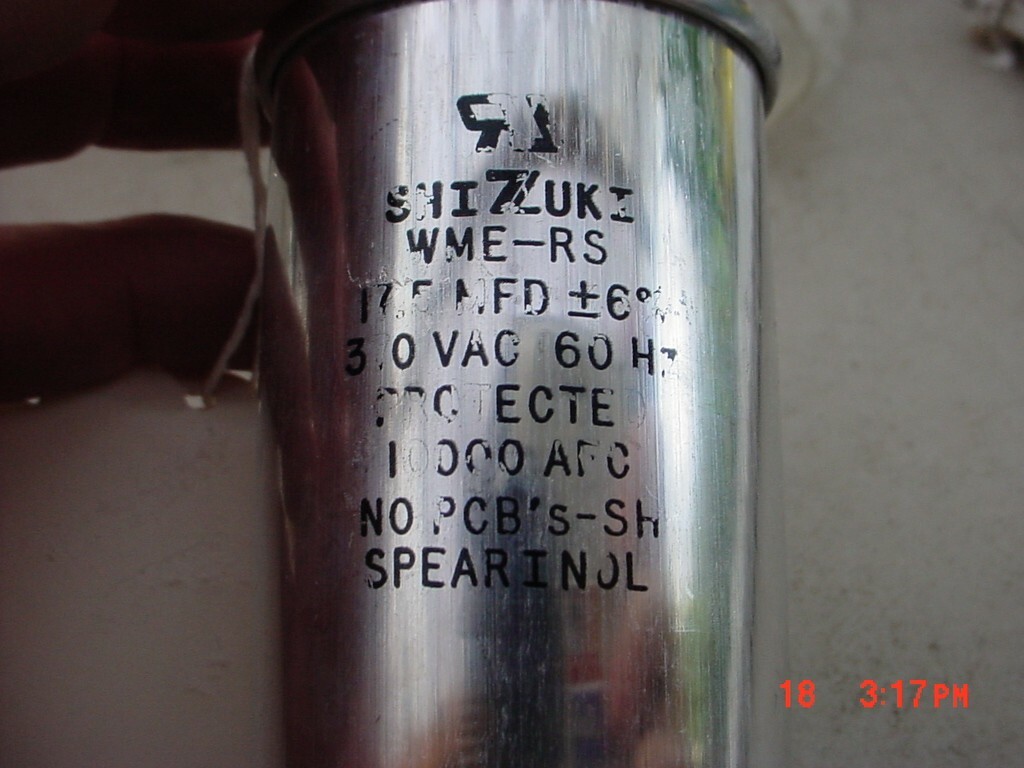 SHIZUKI 52-6031-01 Motor Start Capacitor | eBay