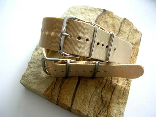 NATO strap TAN Ballistic nylon military Mil Spec MoD G10 watch band USA ship - Picture 12 of 14