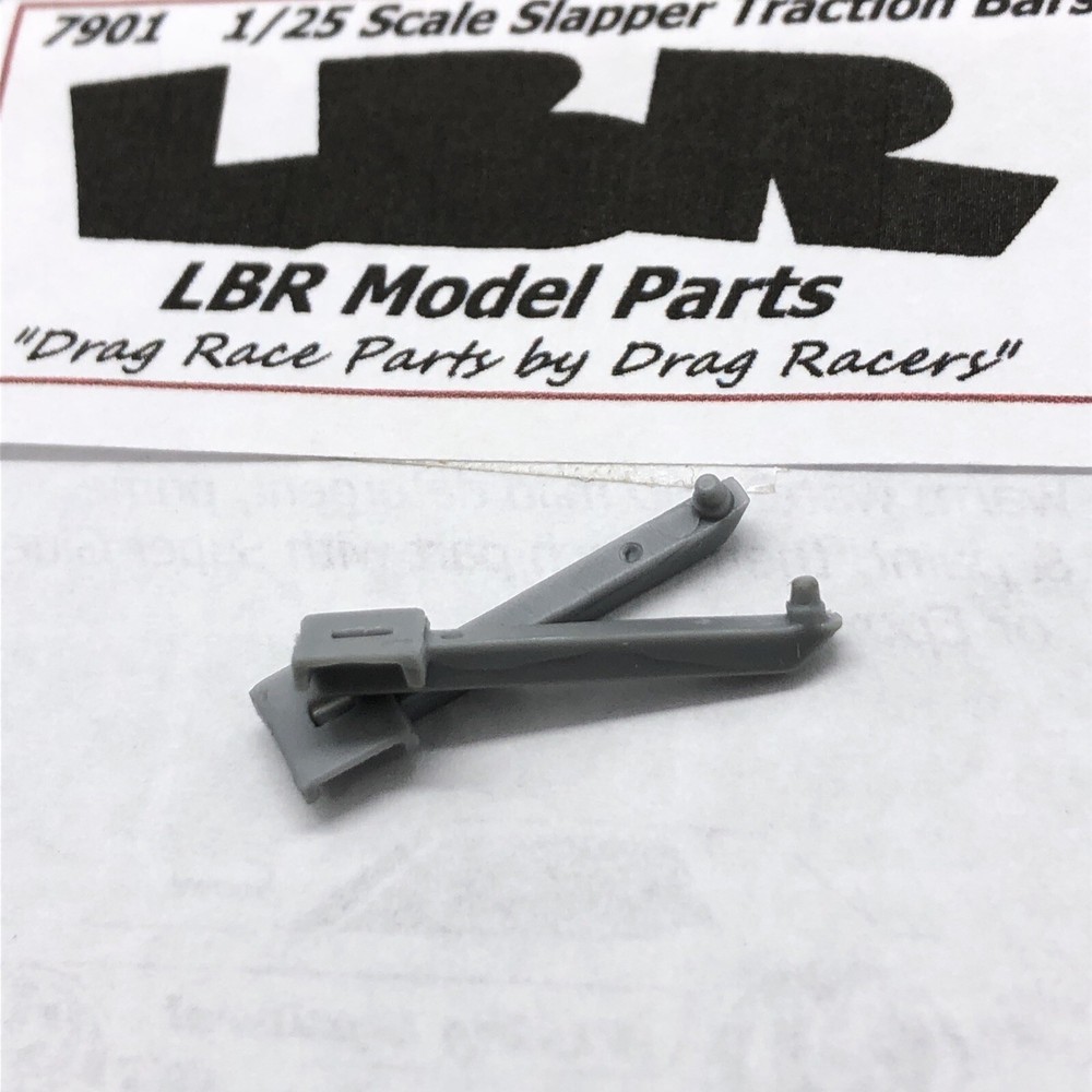 2) “Lakewood” Traction Slapper Bars Muscle Car Drag Race 1:25 LBR Model Parts