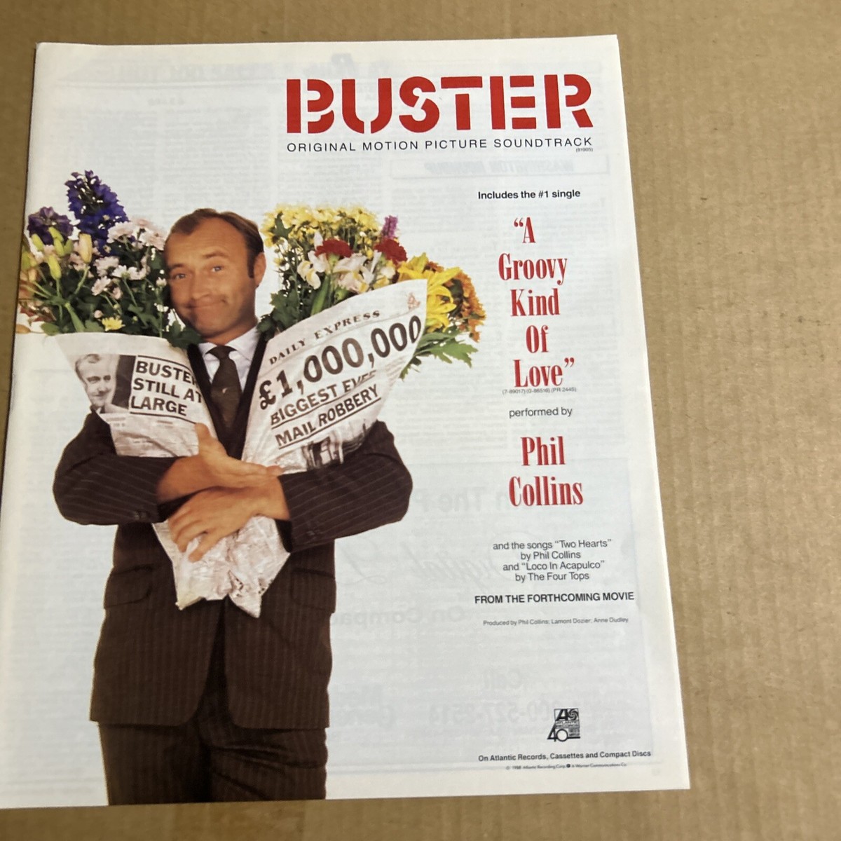 13 By 11” Bill Murray Buster Phil Collins A Groovy Kind Of Love