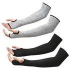 Protective Arm Sleeves w/ Thumb Hole 18" 2 Pair Cut Heat Resistant Mechanic