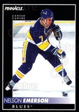 Pinnacle Canadian #36 1992-93 Nelson Emerson