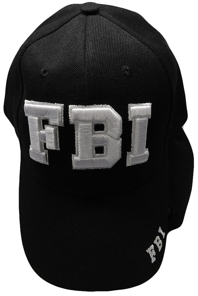 FBI Federal Bureau of Investigation Letters Embroidered Baseball Style ...