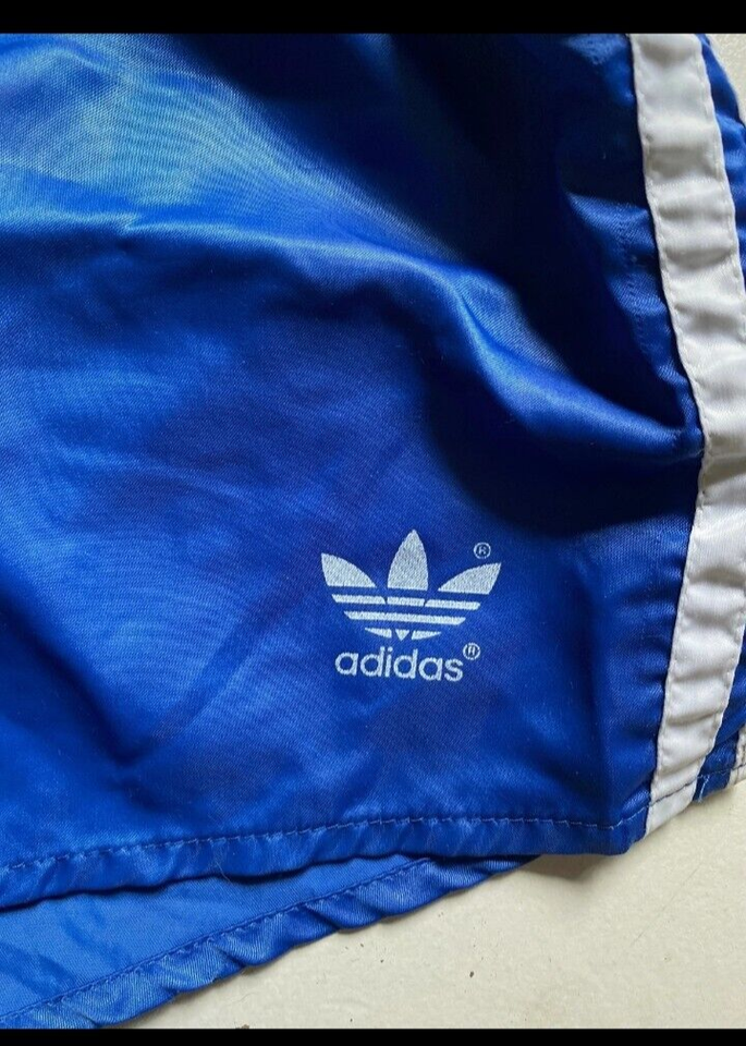 Vintage ADIDAS GLANZ shiny shorts D6 M BLAU RAR eBay