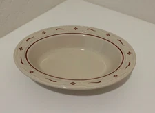 Longaberger Traditional Red Oval Vegetable Serving Bowl Made in the U.S.A.