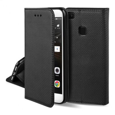 ^ Samsung S8 Plus SMART MAGNET Hülle Handy Tasche Book Case Kunstleder Schwarz
