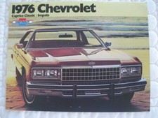1976 CHEVY CHEVROLET CAPRICE CLASSIC IMPALA ORIGINAL DEALERSHIP BROCHURE