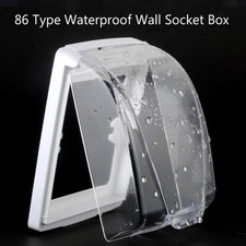 Waterproof 86 Type Transparent Wall Plug Socket Plate Panel Switch Box Protector
