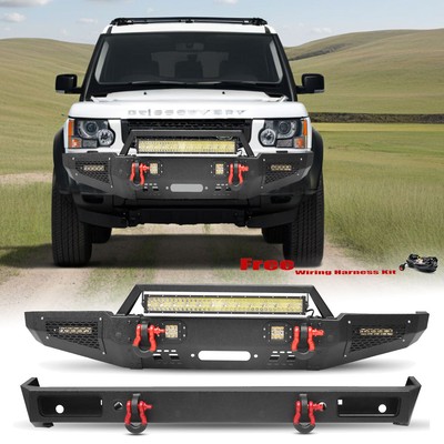 Aaiwa Steel Front Rear Bumper w/ Lights for Land Rover Discovery 2 1999-2004 002