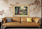 Thomas Kinkade ~ Sleeping Beauty 18x 27 Signed and Numbered ~ S/N Oil on Canvas