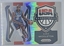 2021-22 Panini Prizm NBA Khris Middleton Silver Prizm USA Basketball Insert #5