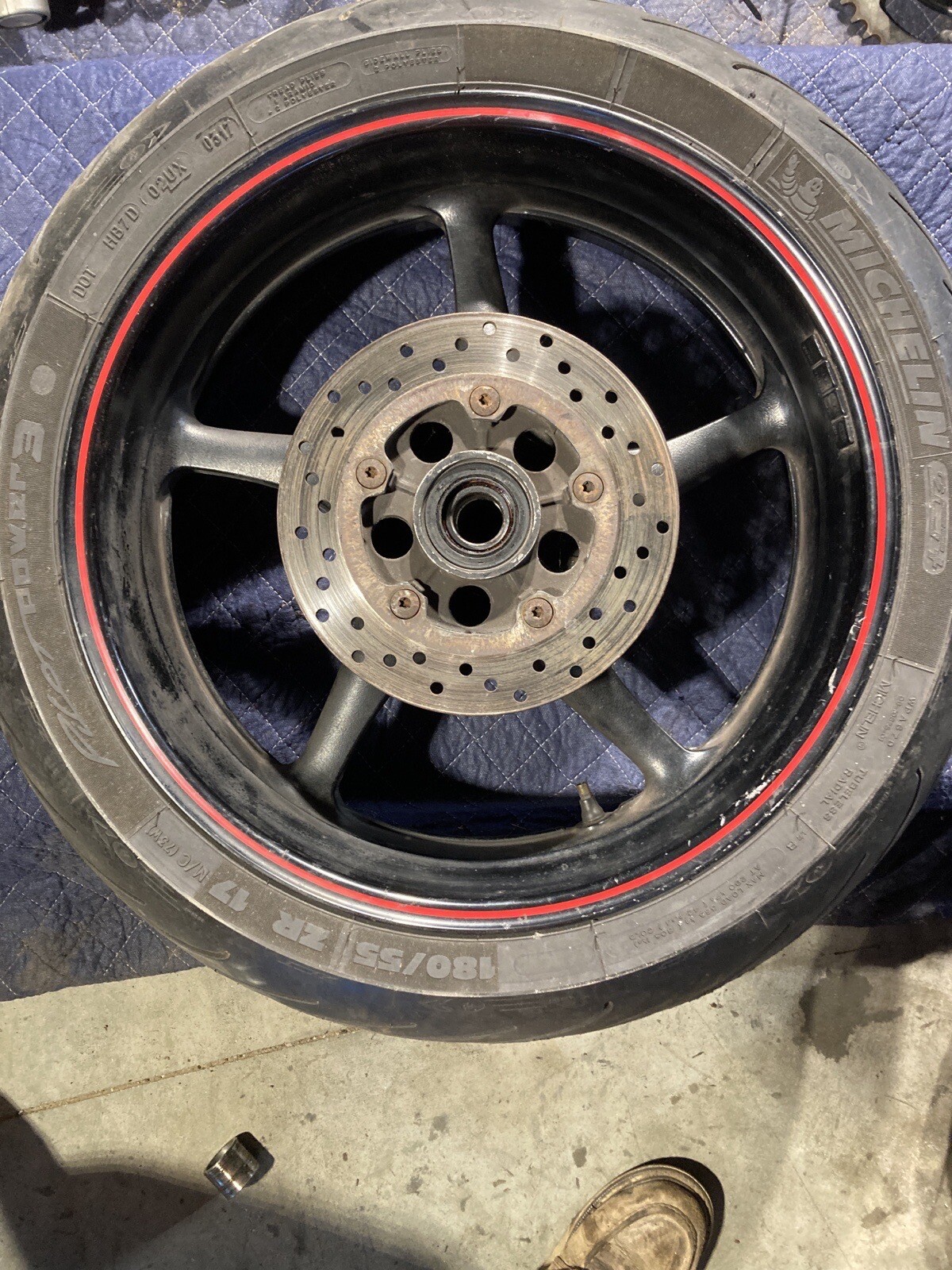 2016 R6 Rim 06-07 08-16 YAMAHA YZF R6 06-09 R6S FZ6 FZ-6 BACK REAR WHEEL RIM ...